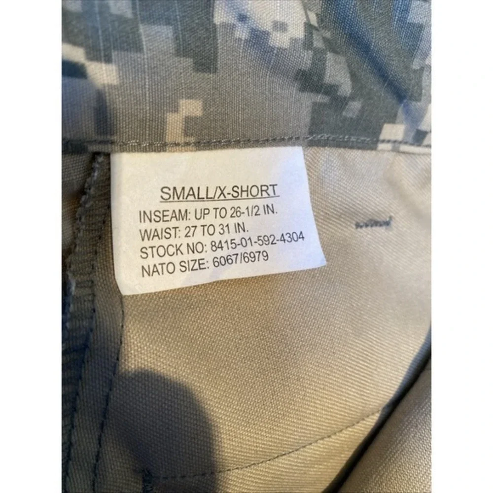US Army Desert Officer Camouflage Cargo‎ Pants Weather small/x short 3615